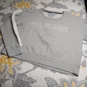Tommy Hilfiger Sport Gray And White Sweatshirt